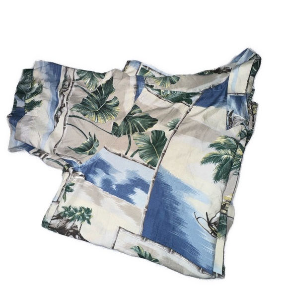 Pierre Cardin Hawaii button up men’s size XL tall NWT - Picture 5 of 7